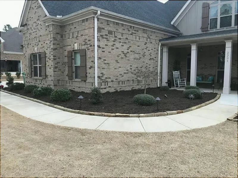 Natural Stone Edging project by Cortez Landscaping