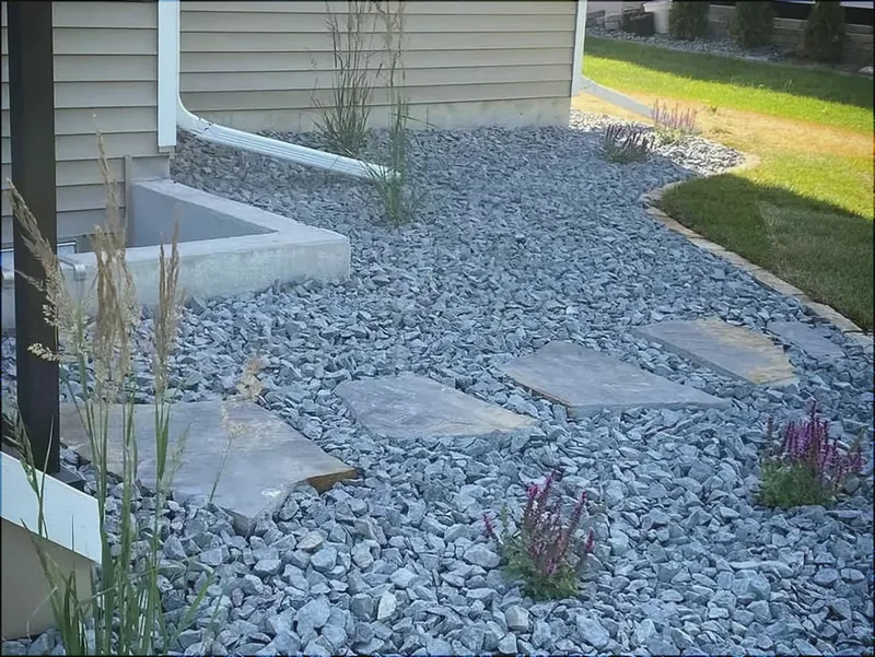 Rock & Mulch project by Cortez Landscaping